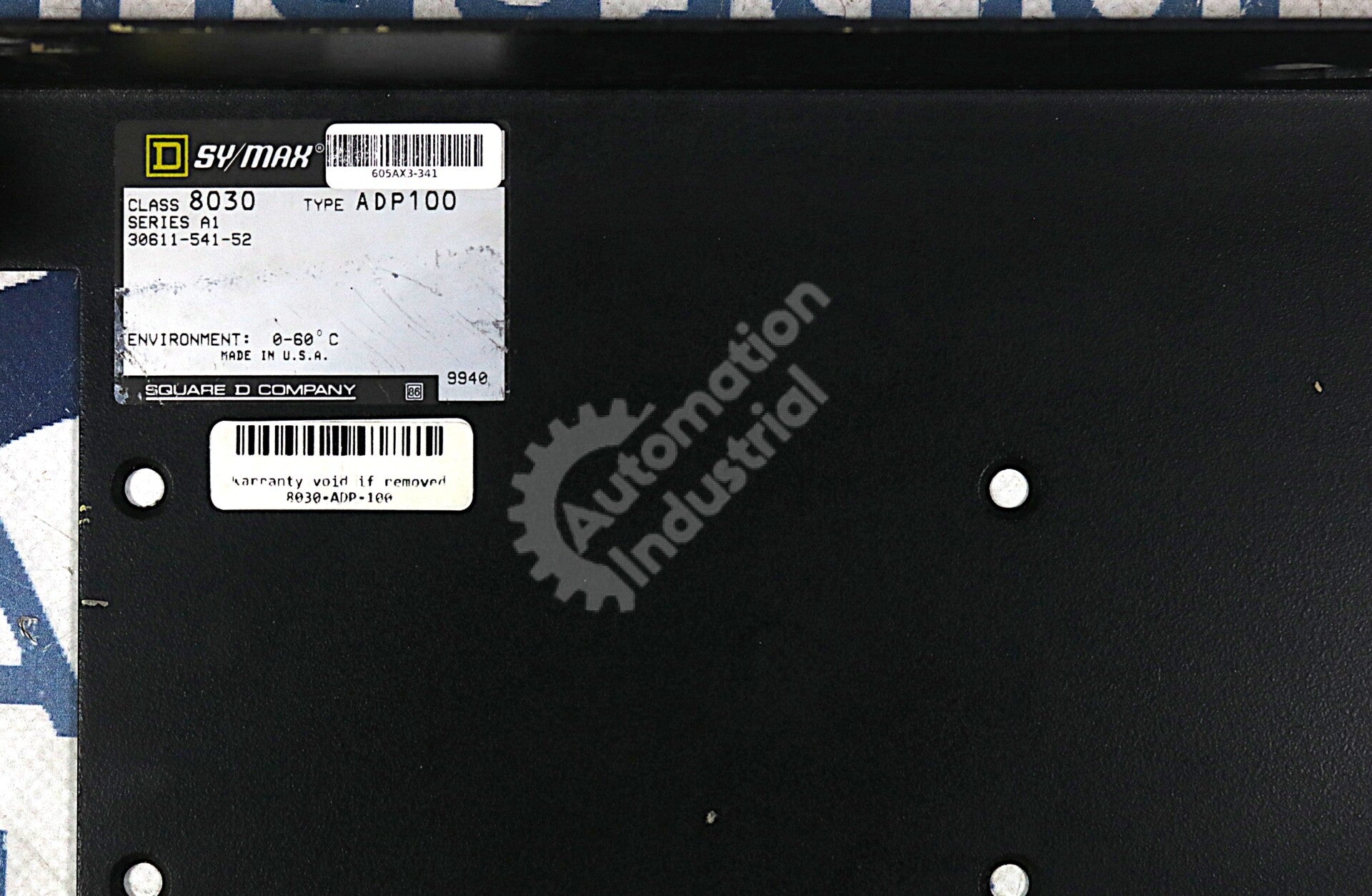 ADP-100 By Square D Sy/Max Class 8030 Panel Mount Adapter Plate