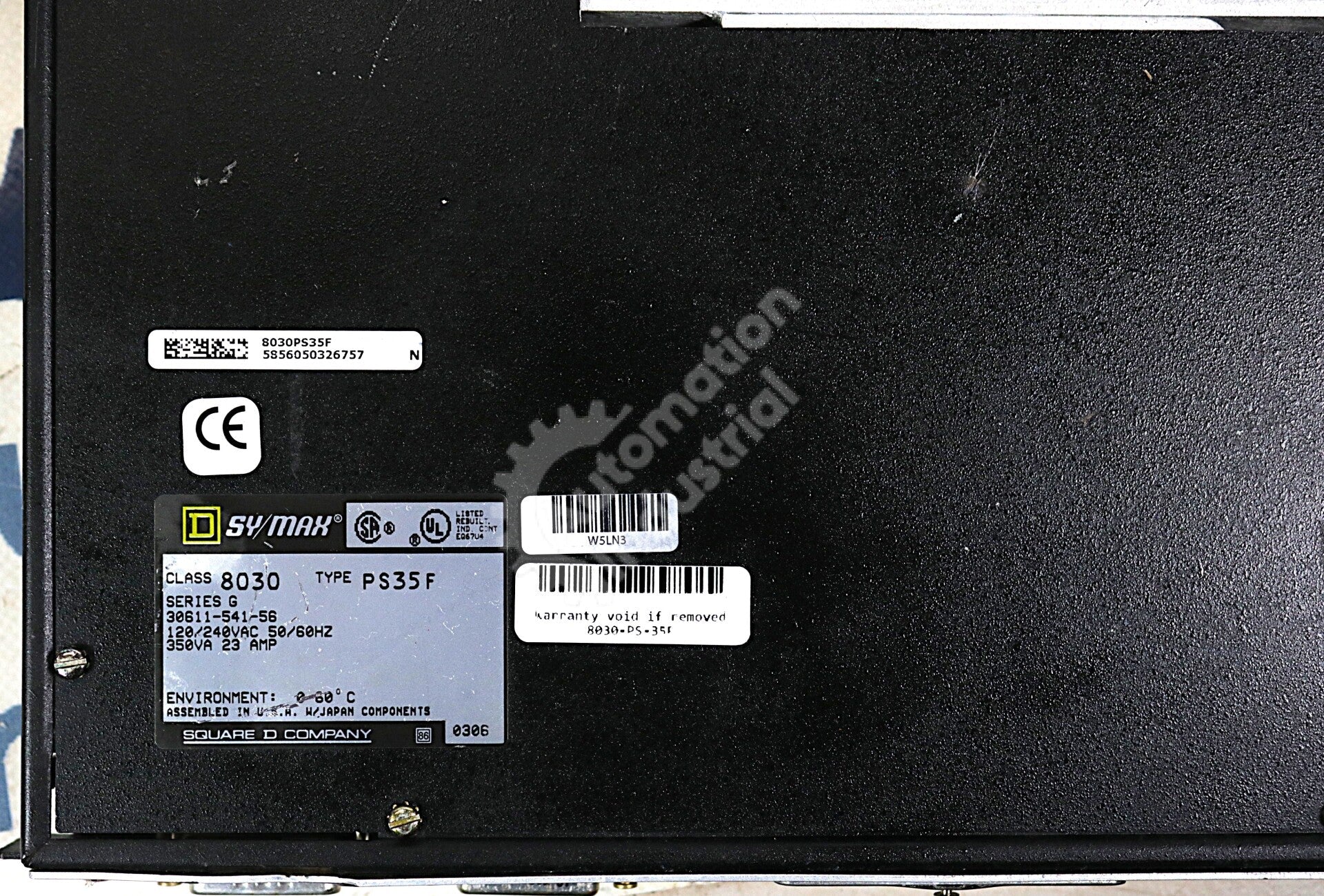 PS-35F By Square D Sy/Max Class 8030 120-240VAC 50/60HZ 23AMP Power Supply