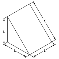 T-PS615 - UV Fused Silica Right-Angle Prism, Uncoated, L = 15 mm