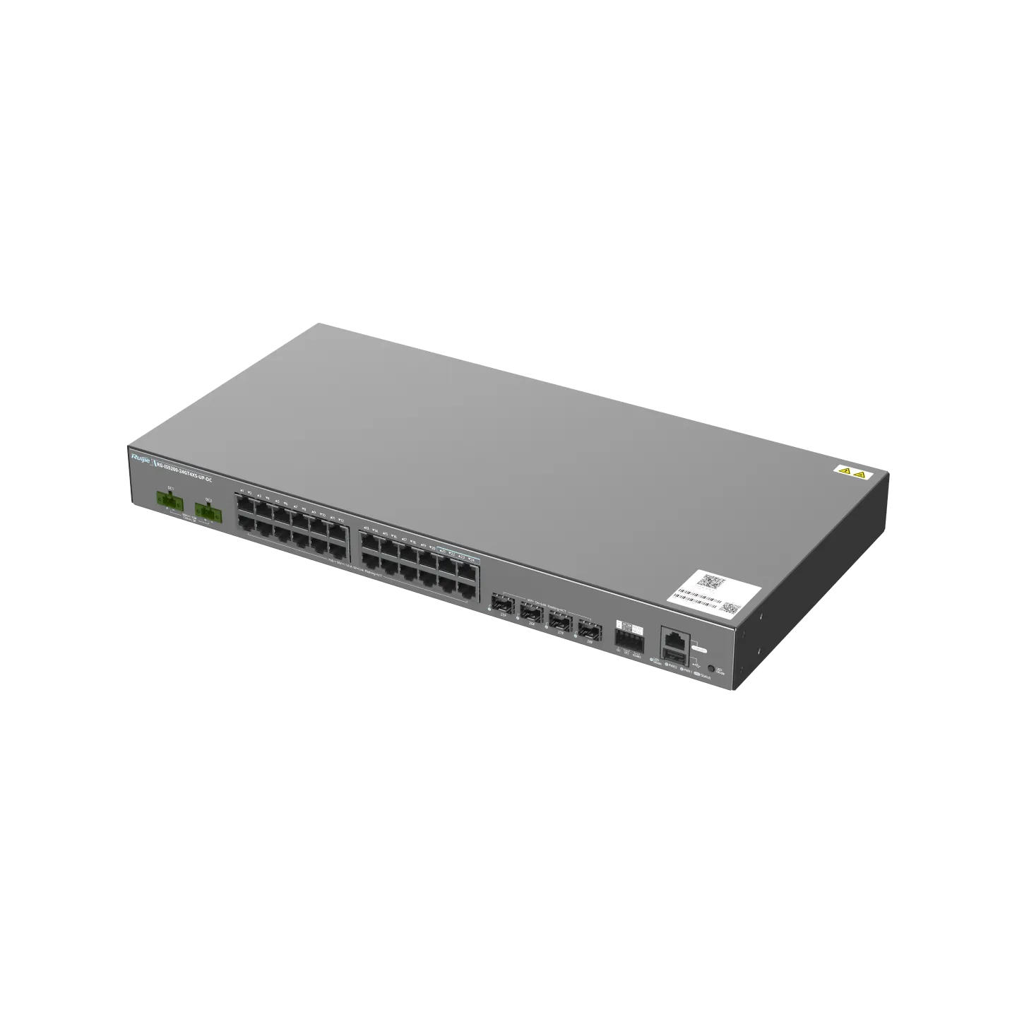 Ruijie RG-IS5200-24GT4XS-UP-DC Industrial 24-Port PoE+ Switch 4×10G Uplinks