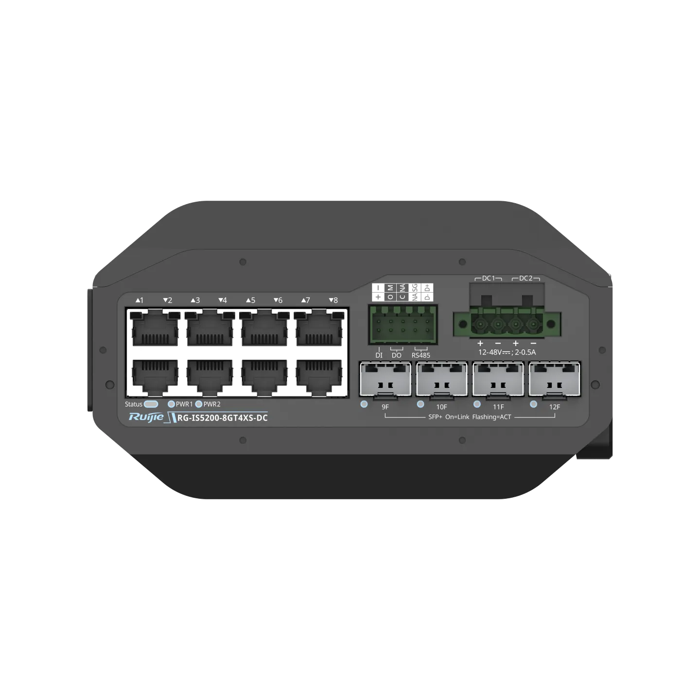 Ruijie RG-IS5200-8GT4XS-DC Industrial 8-Port Gigabit Switch 4×10G Uplinks