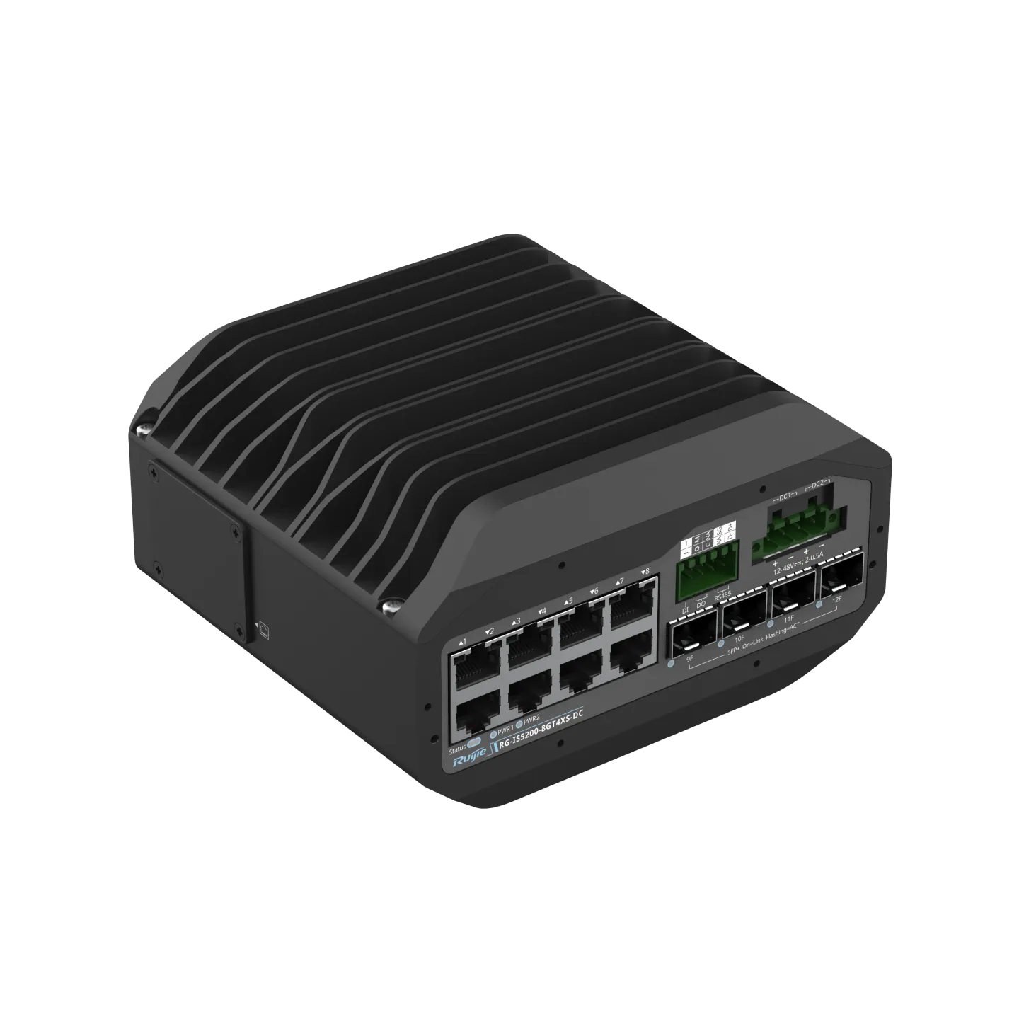 Ruijie RG-IS5200-8GT4XS-DC Industrial 8-Port Gigabit Switch 4×10G Uplinks