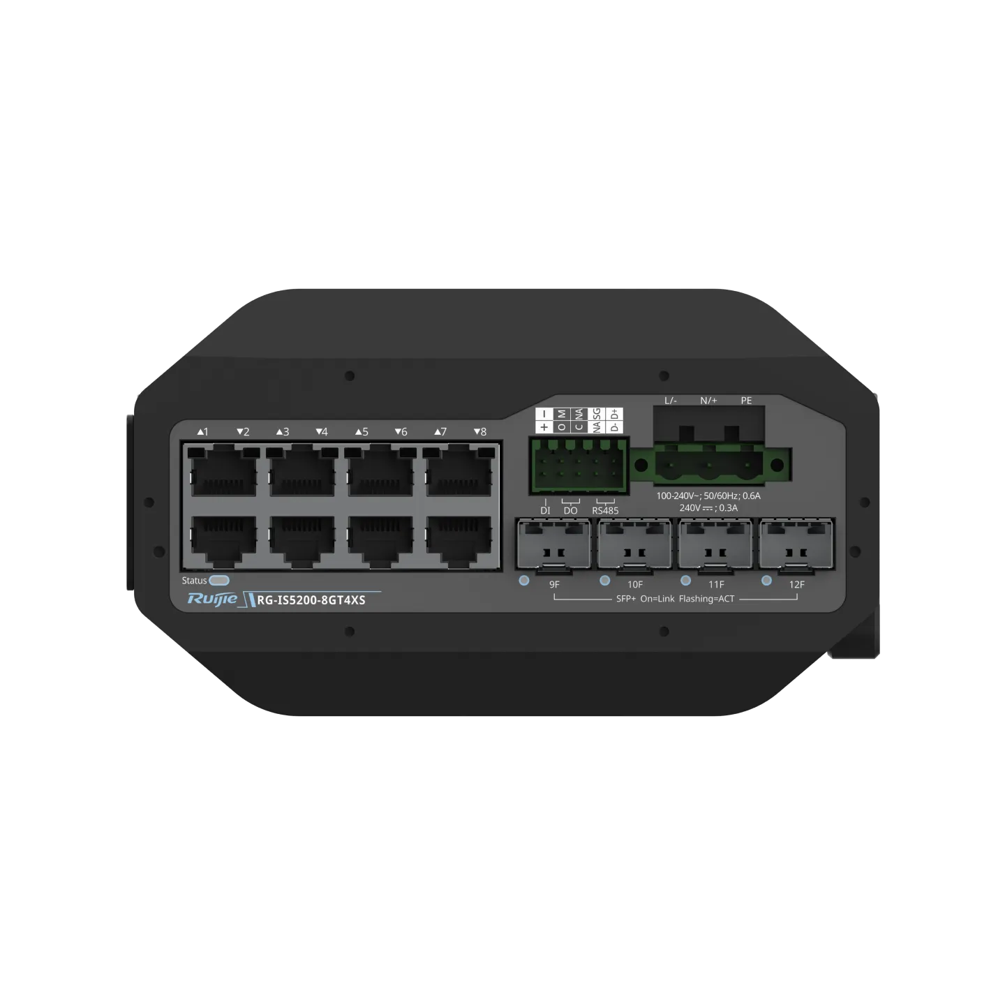 Ruijie RG-IS5200-8GT4XS Industrial 8-Port Gigabit Switch 4×10G Uplinks