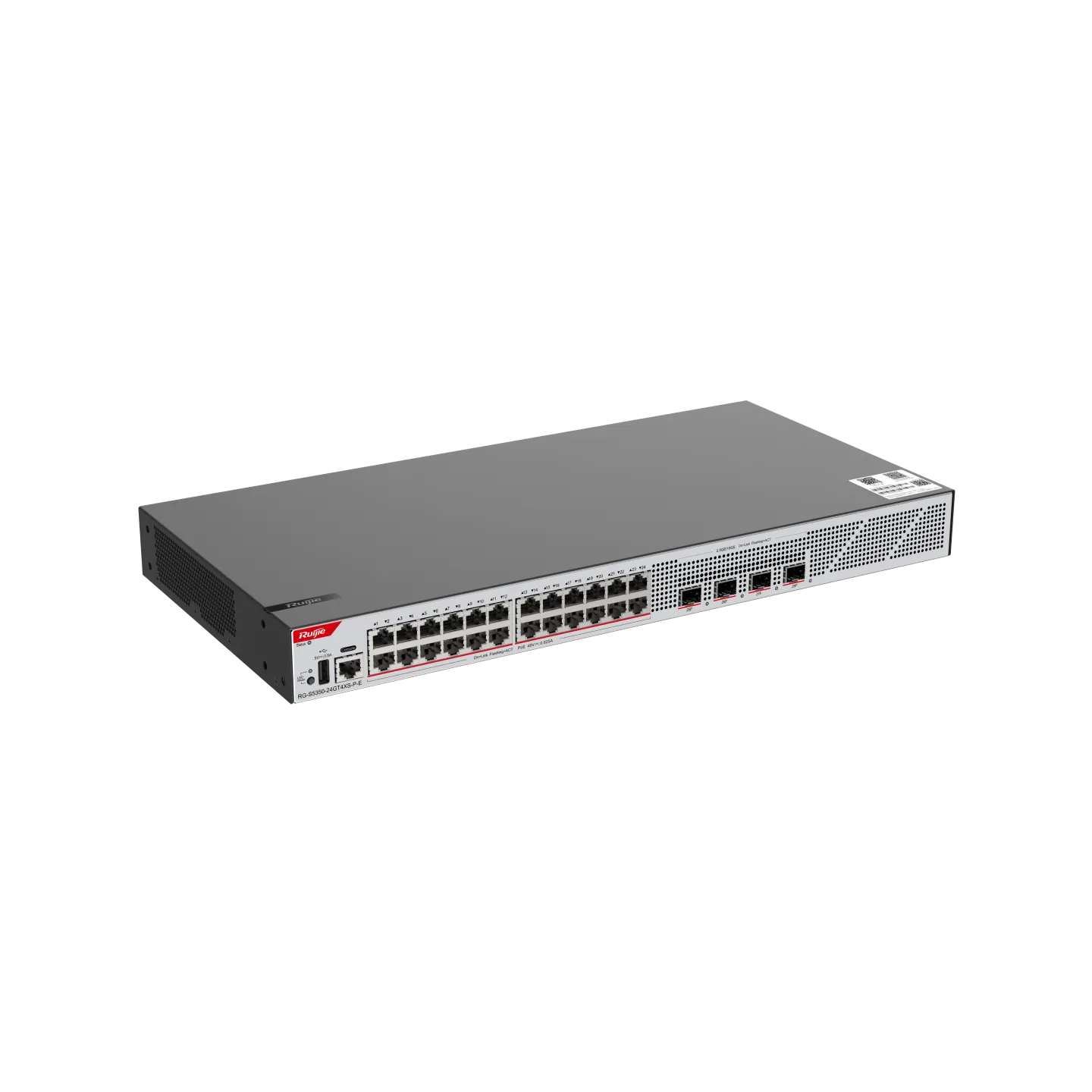 Ruijie RG-S5350-24GT4XS-P-E 24×Gigabit PoE+ & 4×10G SFP+ L2+ Switch