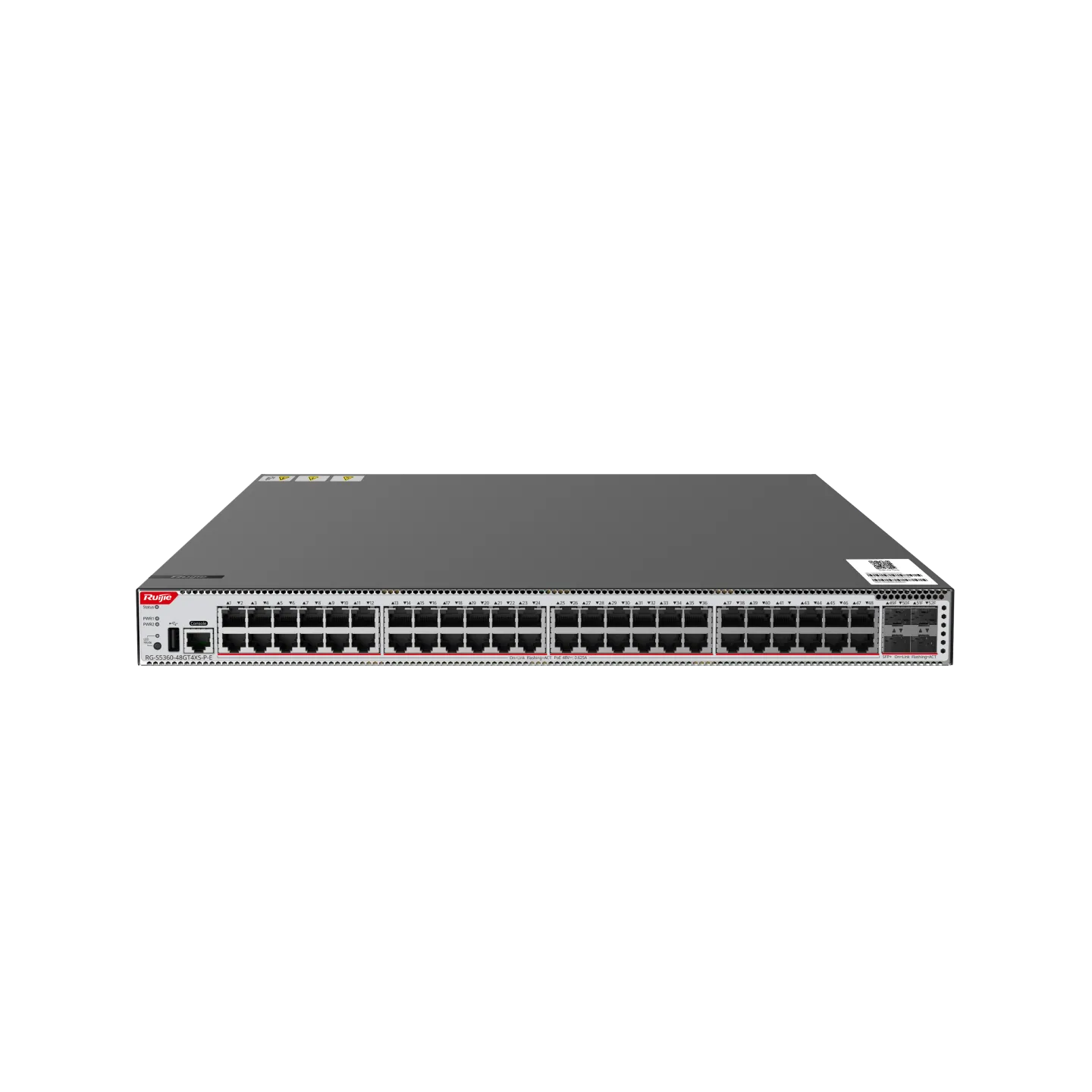 Ruijie RG-S5360-48GT4XS-P-E Industrial 48×Gigabit PoE+ & 4×10G SFP+ Switch