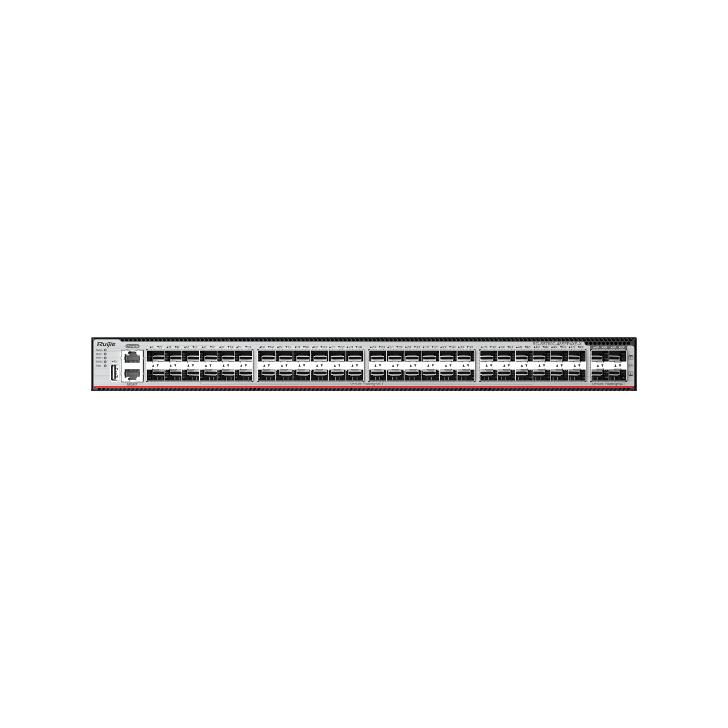 Ruijie RG-S5760C-48SFP4XS-X 48×SFP & 4×10G SFP+ Switch