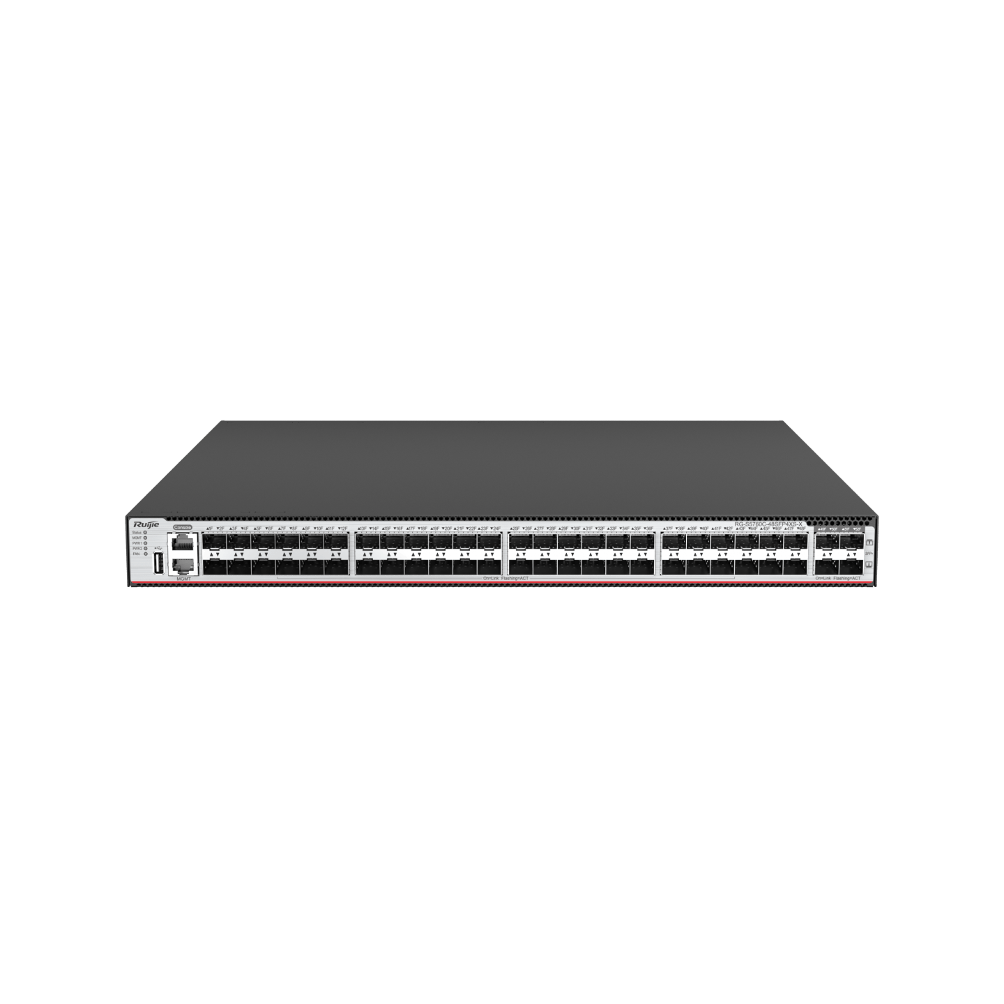 Ruijie RG-S5760C-48SFP4XS-X 48×SFP & 4×10G SFP+ Switch