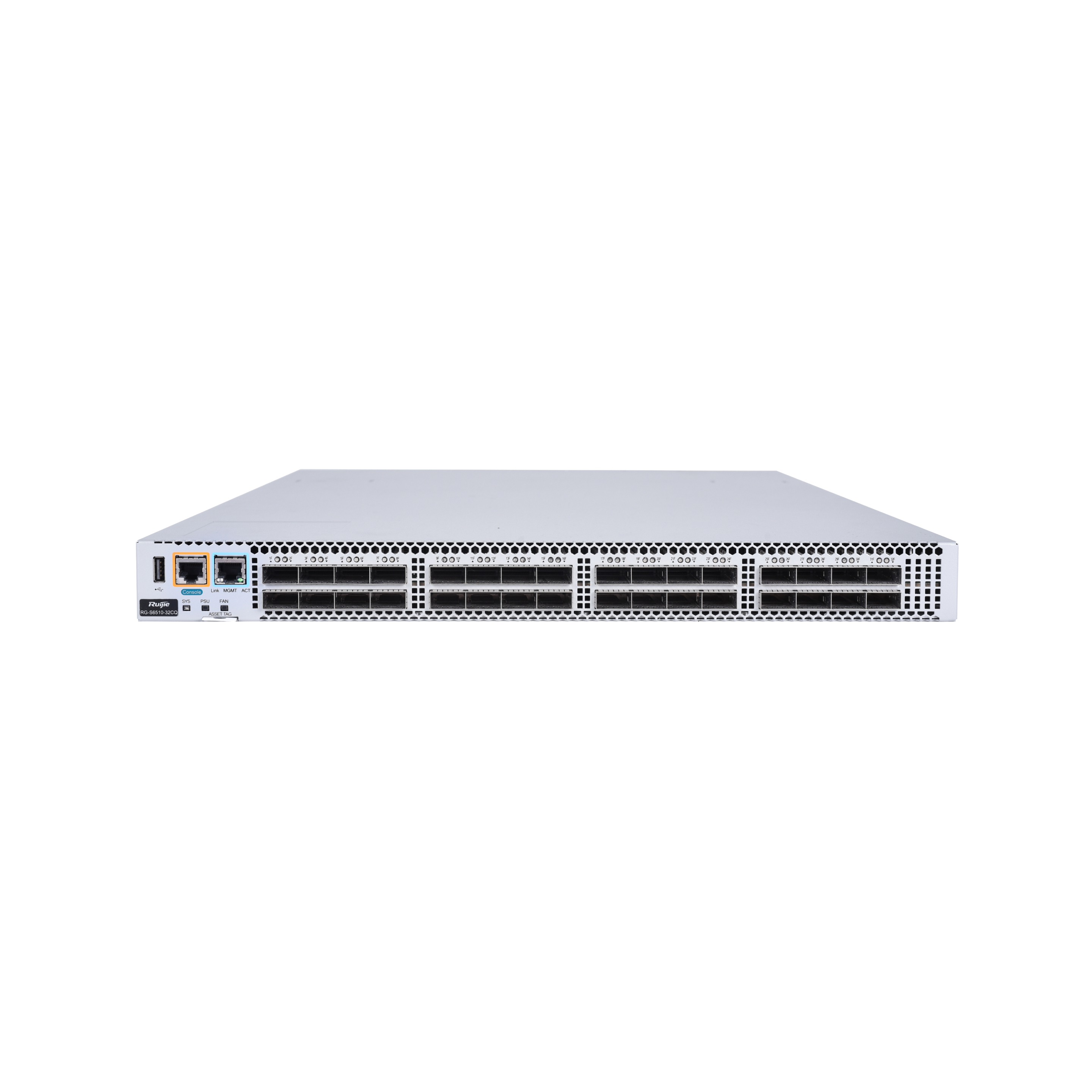 Ruijie RG-S6510-32CQ 32×100G QSFP28 Access Switch, 6.4Tbps Capacity