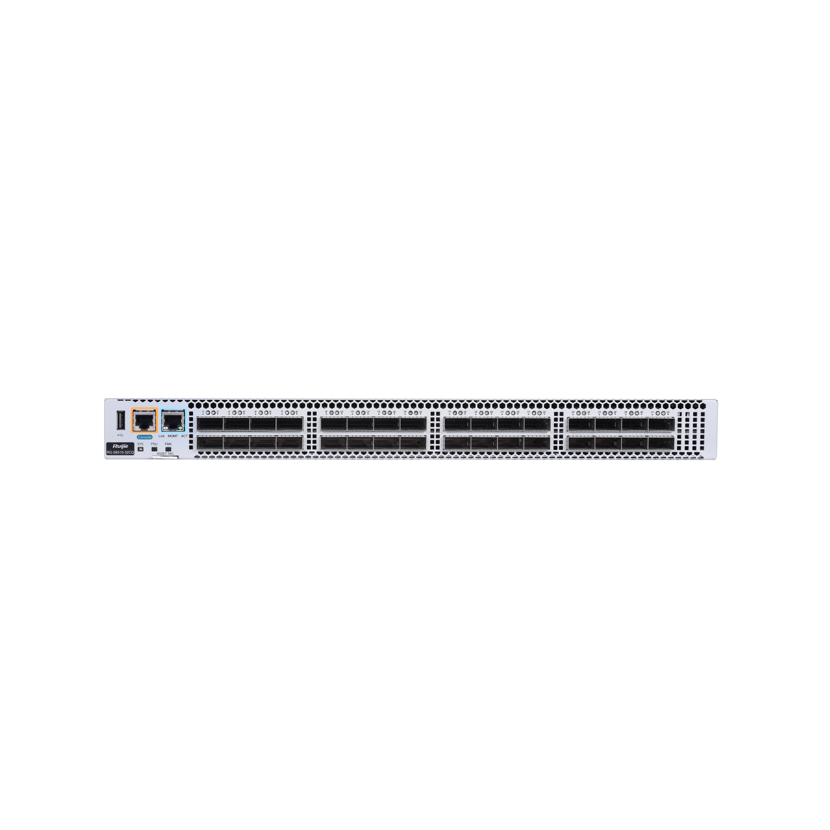 Ruijie RG-S6510-32CQ 32×100G QSFP28 Access Switch, 6.4Tbps Capacity