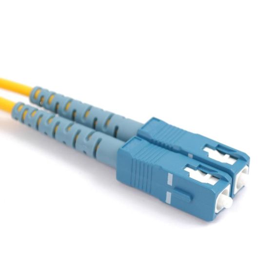 Fiber Optic Patch Cable, SC to SC UPC-UPC, 10 meters, 3mm, Simplex, SM | Plus Corning® SMF-28® Ultra Fiber