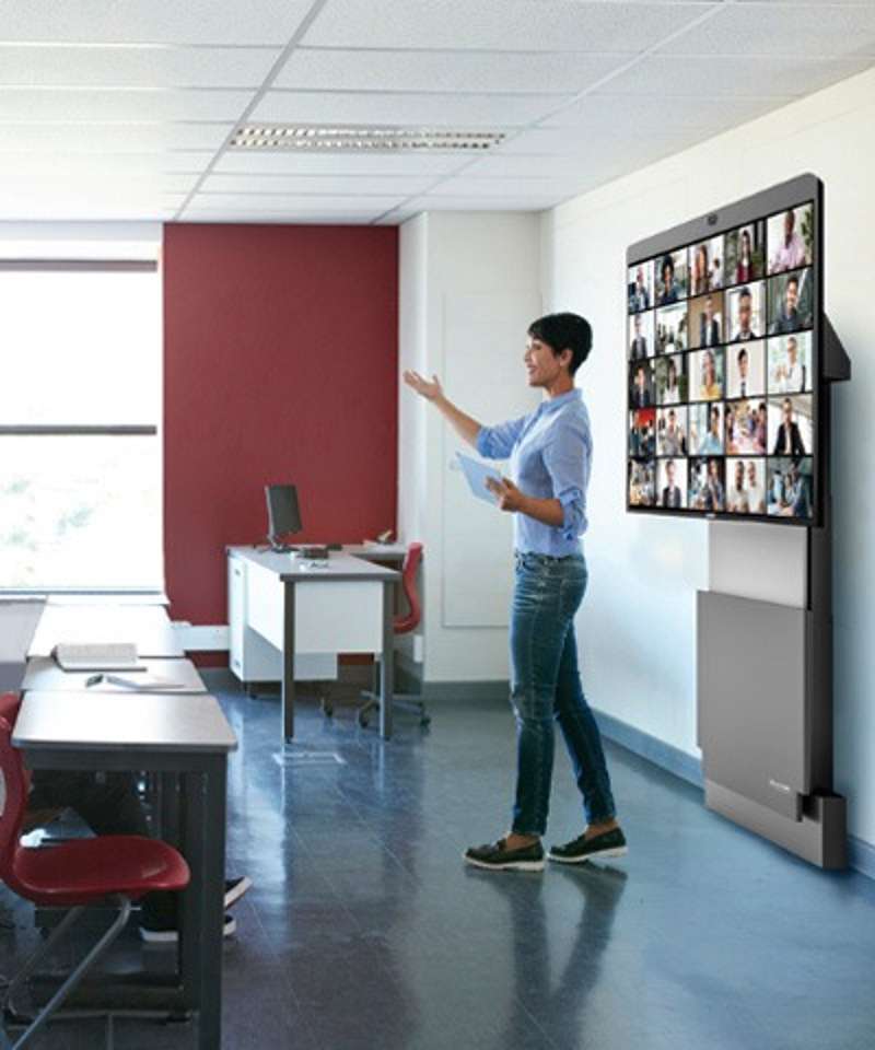 Salamander Designs Wall Stand, Electric Lift- Graphite and Gray