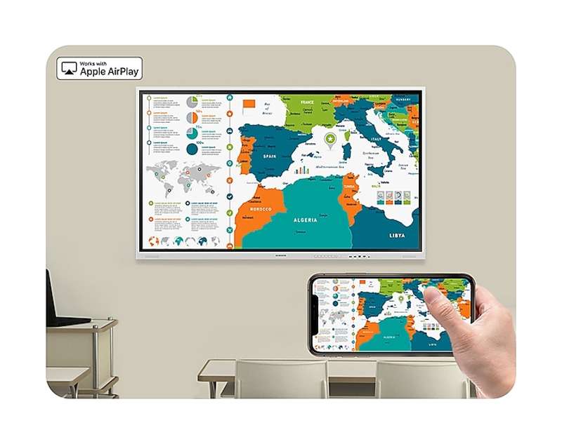 Samsung Flip Pro WM75B 75" 4K UHD Interactive Display