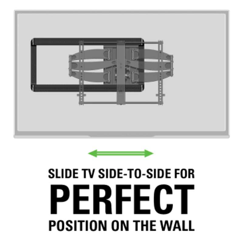 Sanus Full-Motion+ Mount For 46" - 90" flat-panel TVs up 150 lbs.