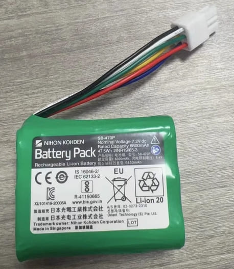 SB-470P Replacement Battery for Nihon Kohden PVM-4000, PVM-4761 47.5Wh