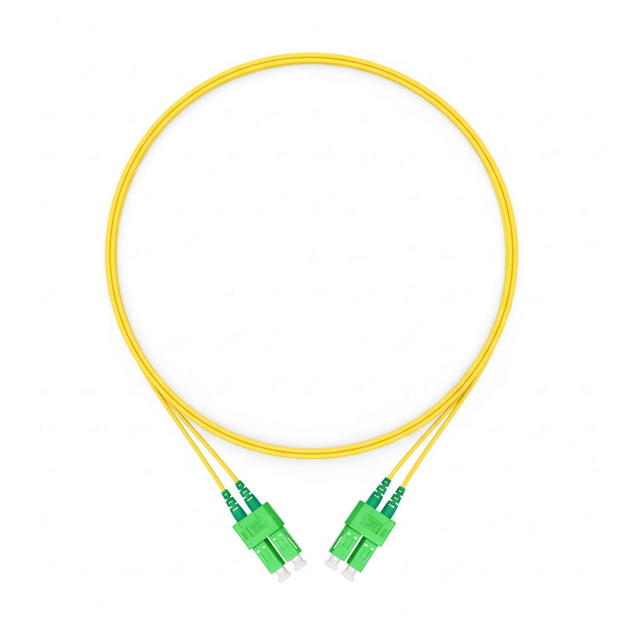 NSComm SC APC to SC APC Duplex Single Mode Fiber Patch Cable, 2.0mm OFNR