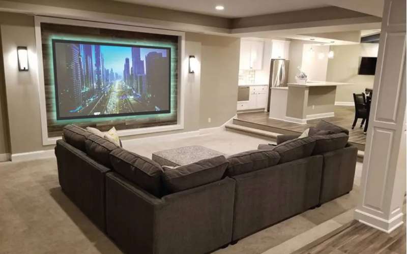 Screen Innovations Fixed 2" Series Frame Screen, 47'' x 110'' with Maestro White 2  Material