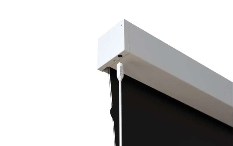 Screen Innovations Solo 3 Indoor External Mount Electric Screen, 73'' x 116'' with Pure Gray Material
