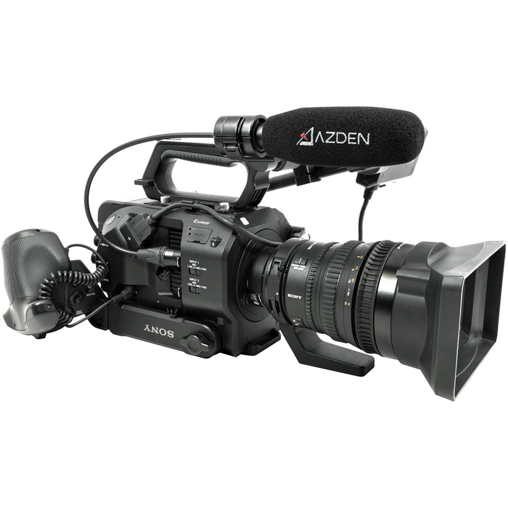 Azden Professional Compact Cine Mic with XLR Pigtail Output