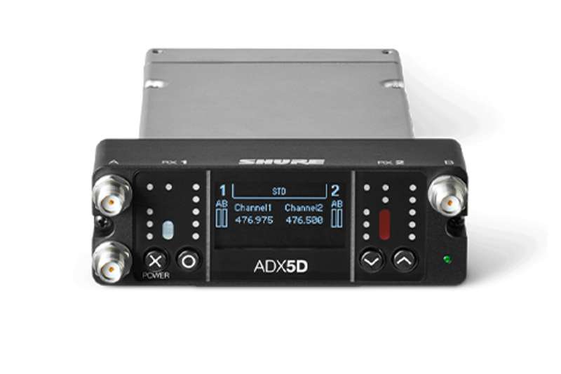 Shure ADX5D Portable Receiver, 470-636 Mhz