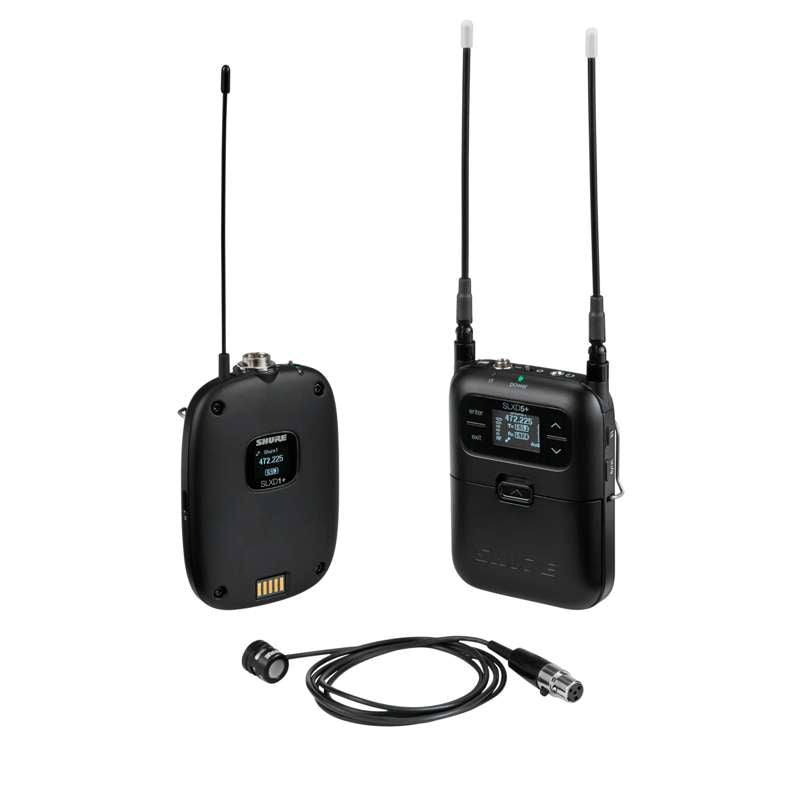Shure SLXD15+/85M Wireless System with SLXD5 Portable Plug On Transmitter and WL185 Lavalier  G57 Band