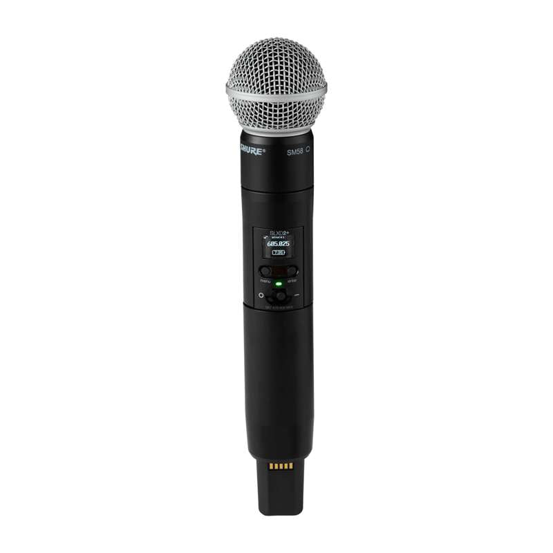 Shure SLXD2+/58 Digital Handheld Wireless System with SLXD2 Handheld Transmitter and SM58 Capsule  G57 Band