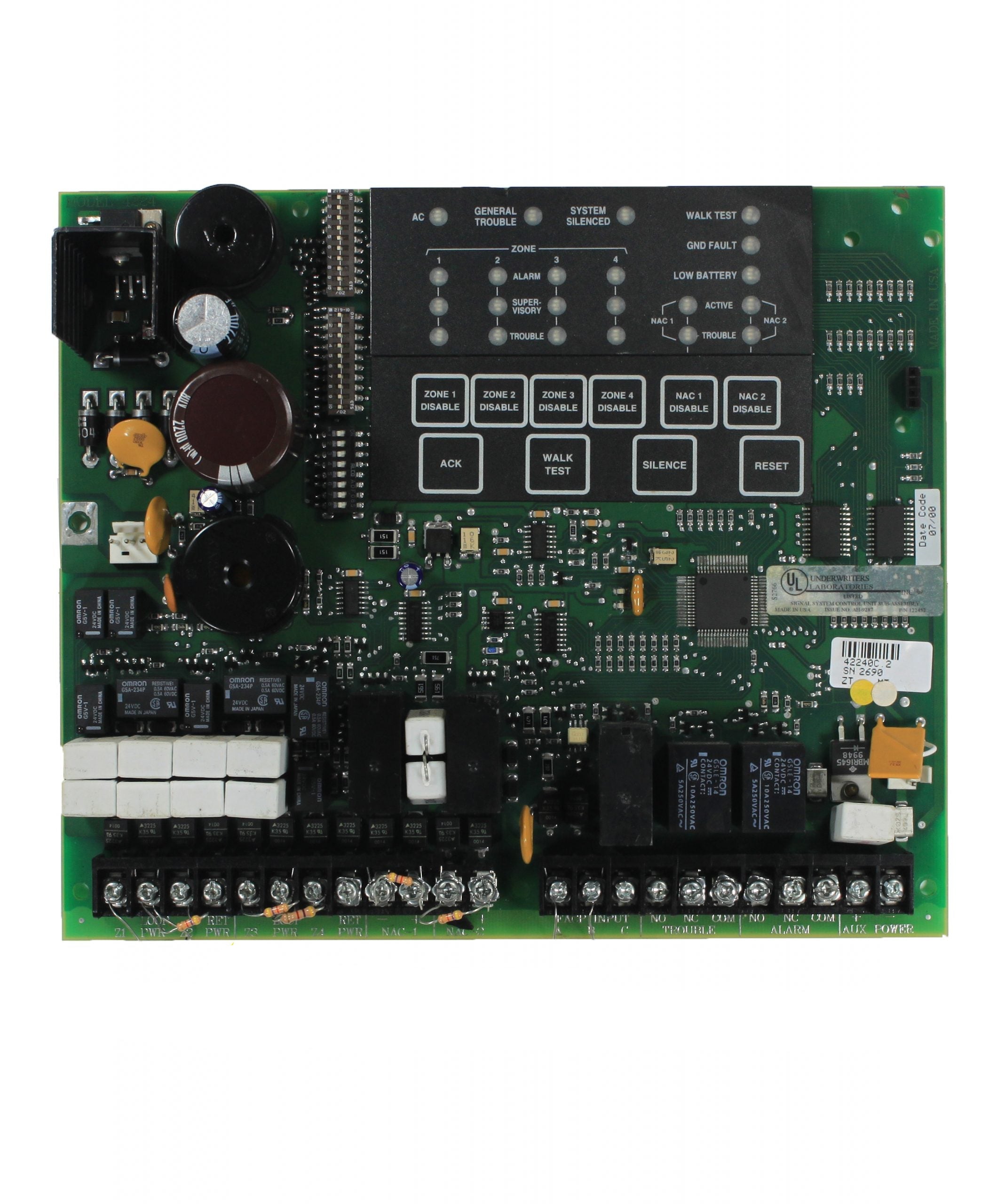 SK-4224 | Silent Knight 4-Zone Conventional Fire Alarm Control Panel