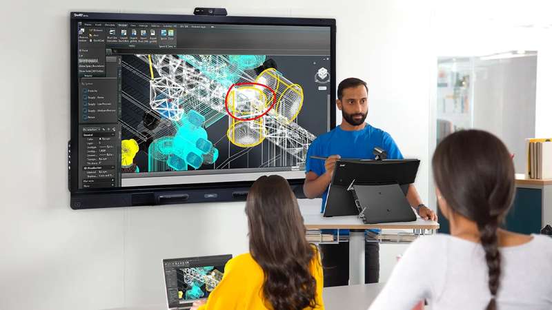SMART Board 65" QX (V2) Pro series with iQ Video Conferencing Display