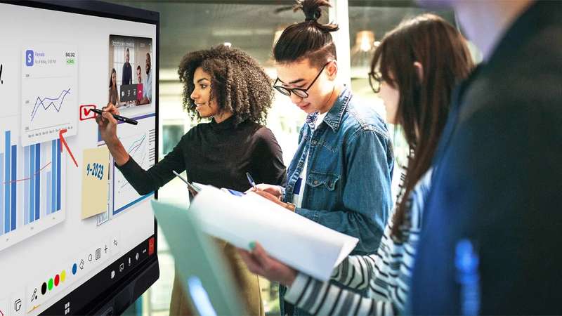 SMART Board 86" QX (V2) Pro series with iQ Video Conferencing Display