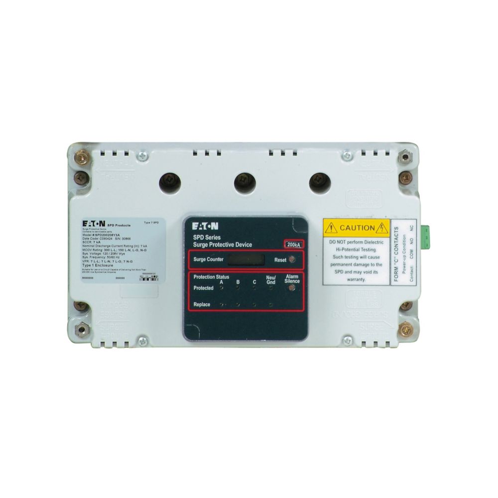 Eaton SPD100480Y2A SPD Series Surge Protection Device 277/480V 100kA