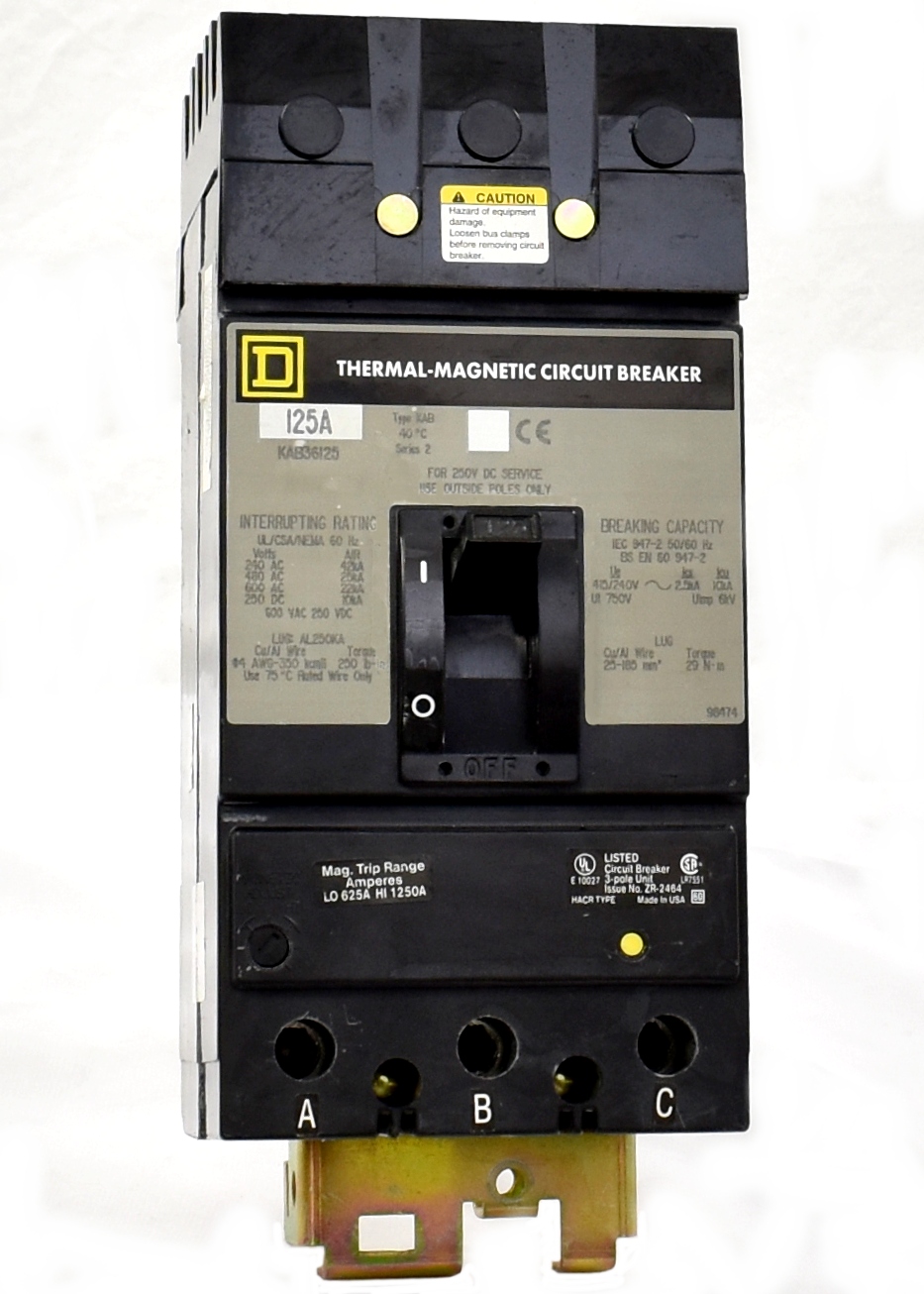 KHB36150 | Schneider Electric KHB Series 150A 3-Pole High-Interrupting Molded Case Circuit Breaker