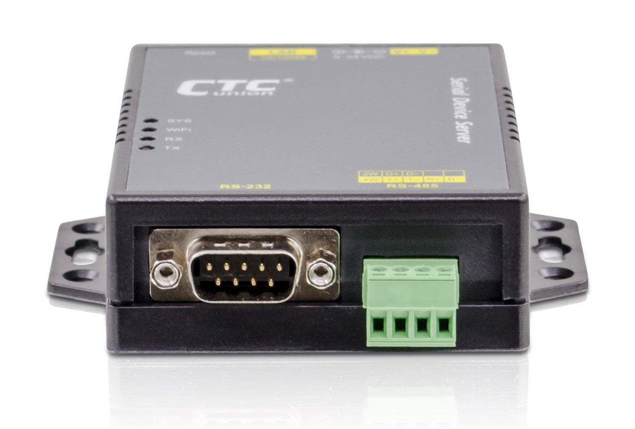 STE211 2 port serial RS-232 and RS-422/RS-485 to Ethernet IP Terminal Server