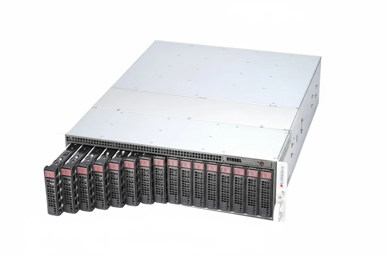 Supermicro SYS-5039MS-H8TRF 3U 8 Node MicroCloud - Xeon E3-1230 v5|  256GB  DDR4 (4x8GB Per Node)
