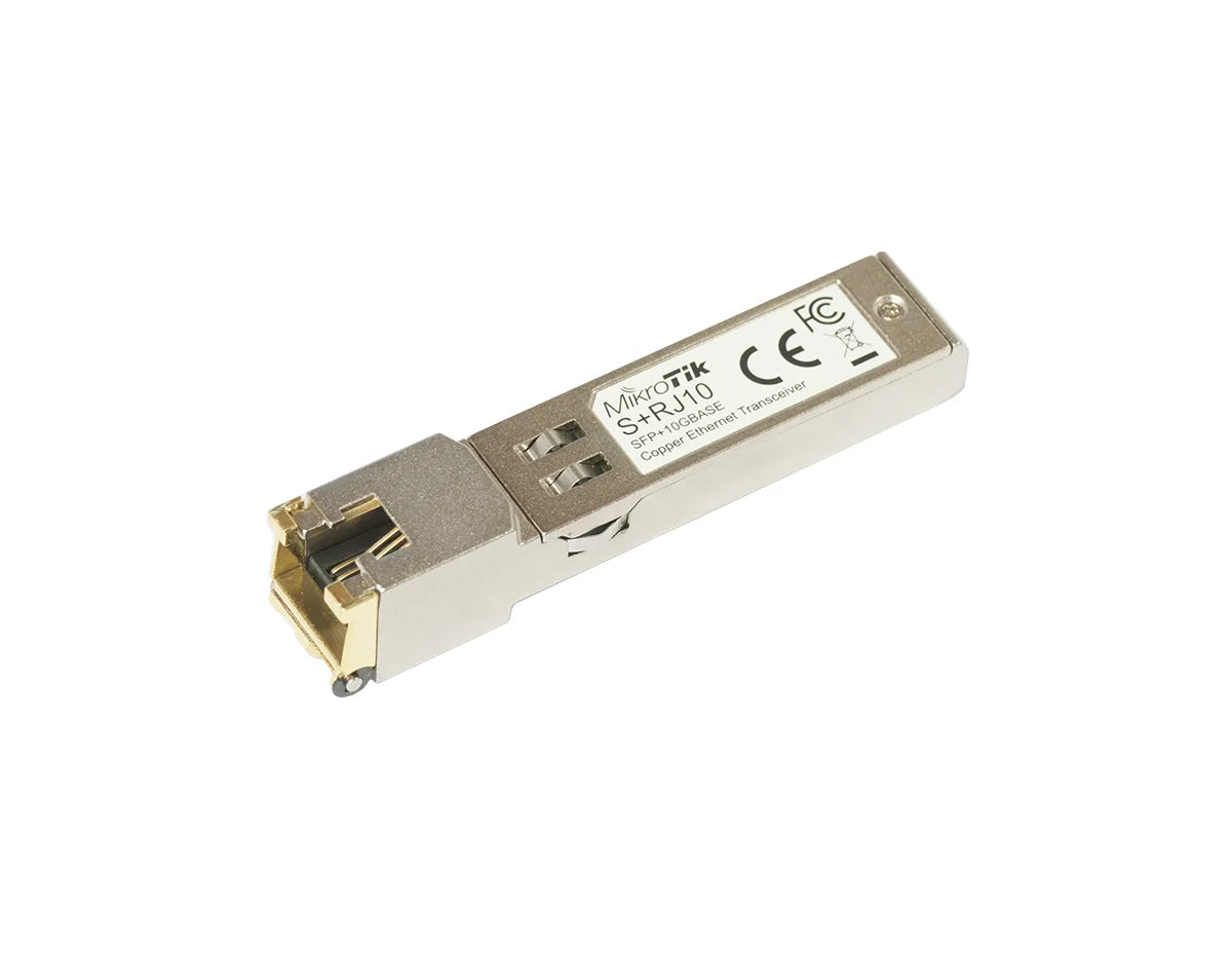 MikroTik S+RJ10 10GBASE-T RJ45 SFP+ Transceiver Module