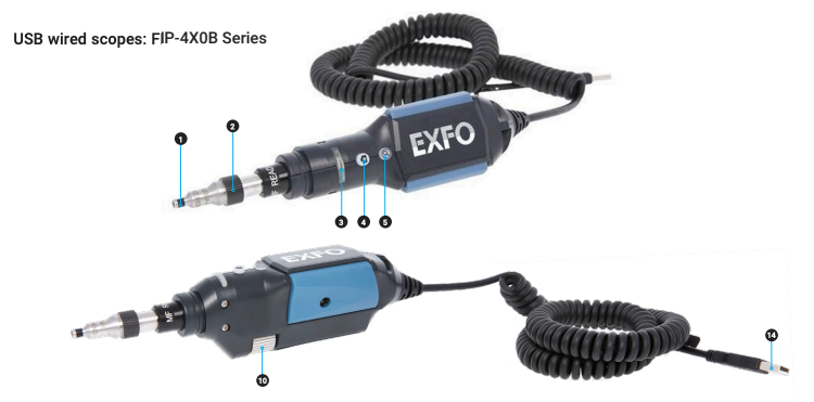 TKMAXFIP430B EXFO Handheld Display with Full Auto Digital Inspection Probe
