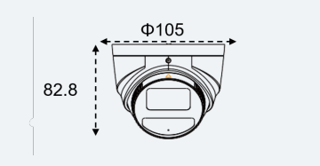 Eagle Eye Pro Camera PT01 Outdoor Turret 5Mpix, 2.8mm, IR, IP66, NDAA,  POE, SDCard (EN-CPUT-001a)