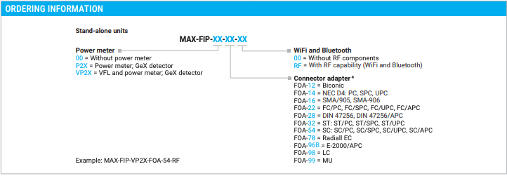 MAXFIPP2XFOAXX EXFO Intelligent Connector & Fiber Certifier 7" Display