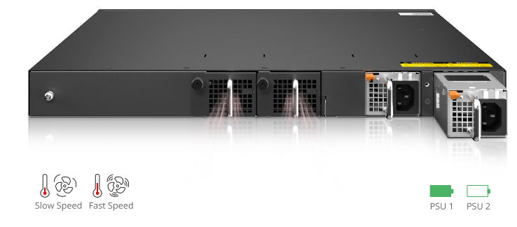 FS-S5860-20SQ, 24-Port Ethernet L3 Switch, 20 x 10Gb SFP+, with 4 x 25Gb SFP28 and 2 x 40Gb QSFP+, Support Stacking, Broadcom Chip