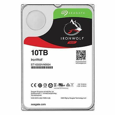 Seagate IronWolf 10TB NAS Internal HDD HDD 3.5 Inch SATA 6Gb/s (ST10000VN004)-FoxTI
