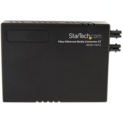 StarTech.com 10/100 Mbps Ethernet to Fiber Optic Media Converter - ST Multimode - 1310nm - 2km - Full/Half Duplex (MCM110ST2)-FoxTI