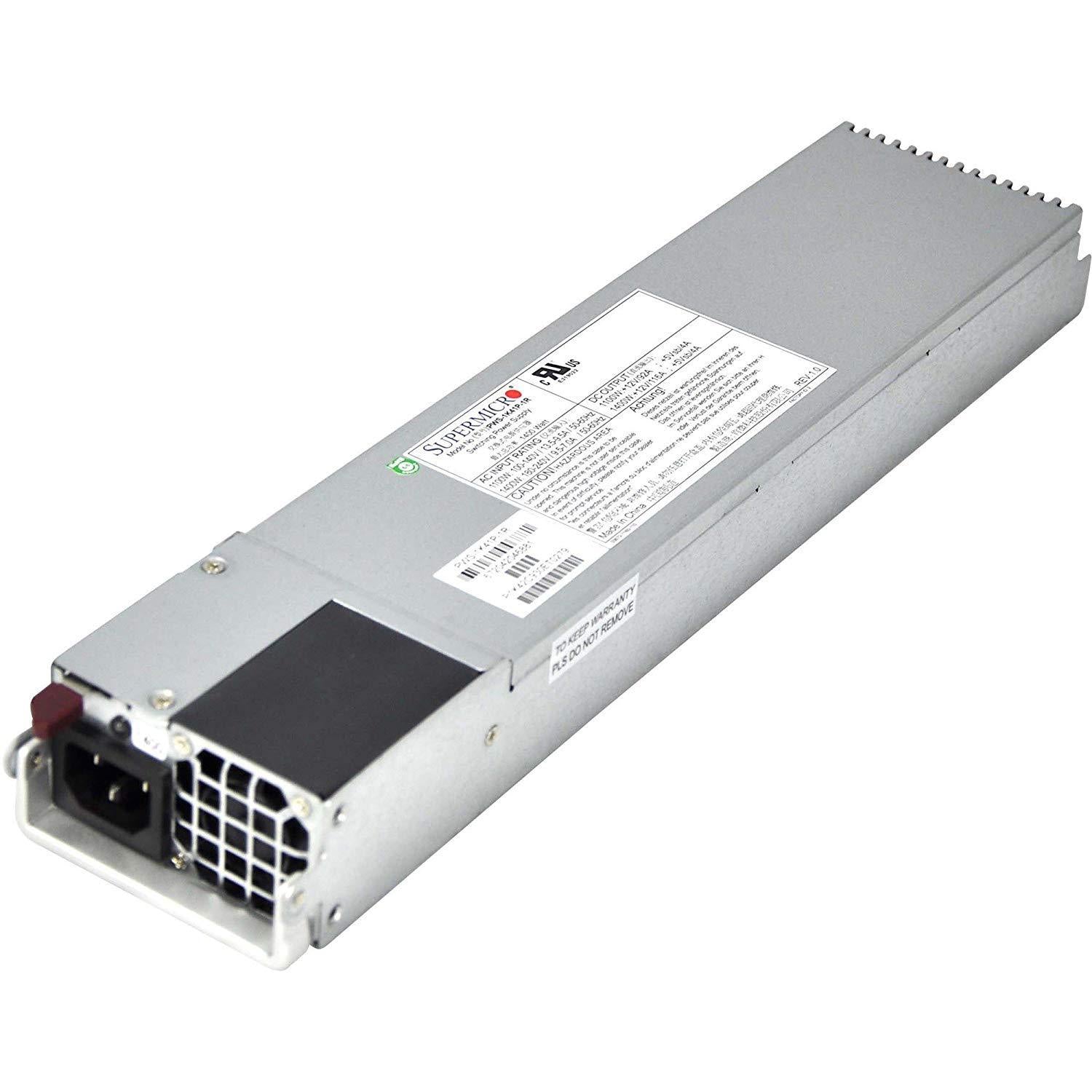 Supermicro PWS-1K41P-1R, 1400W 1U Gold Level Pws with Pm Bus &amp; WX3-FoxTI