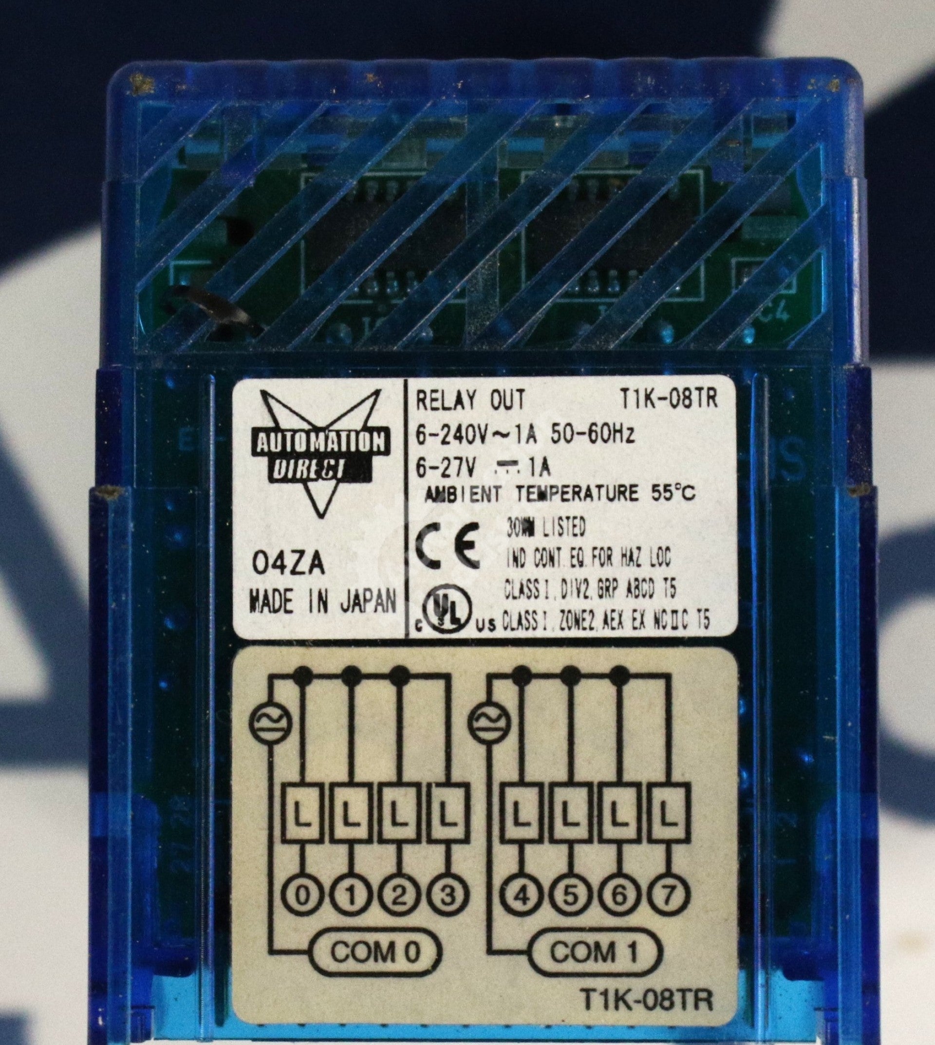 T1K-08TR by Automation Direct 6-24VDC/6-240VAC Output Module Terminal I/O