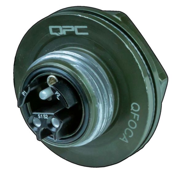 Blue 12-Fiber MM OM1 QFOCA Jam Nut - ST 10 feet