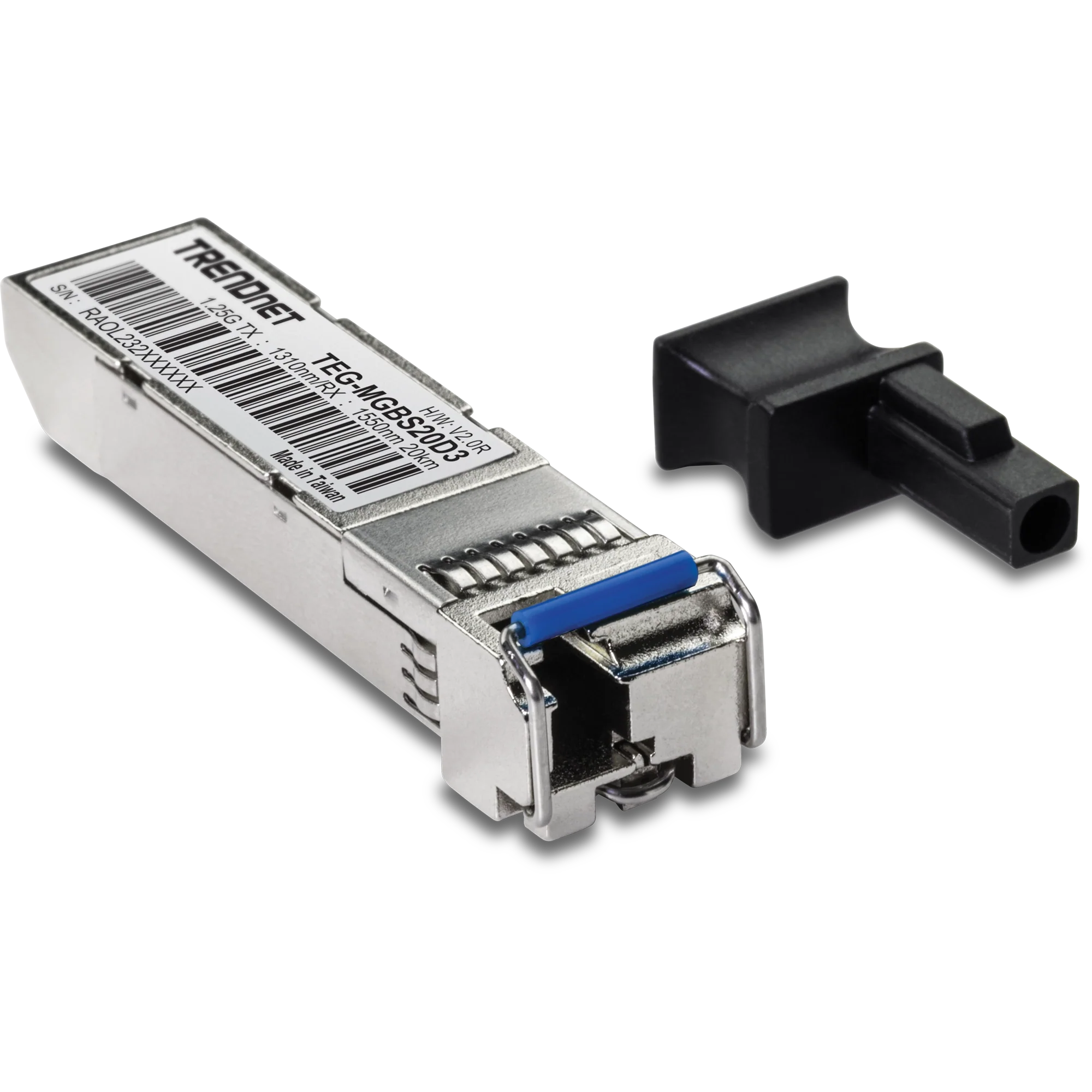 TRENDnet TEG-MGBS20D3 Mini-GBIC Dual Wavelength Single-Mode LC Module 1310(20KM)