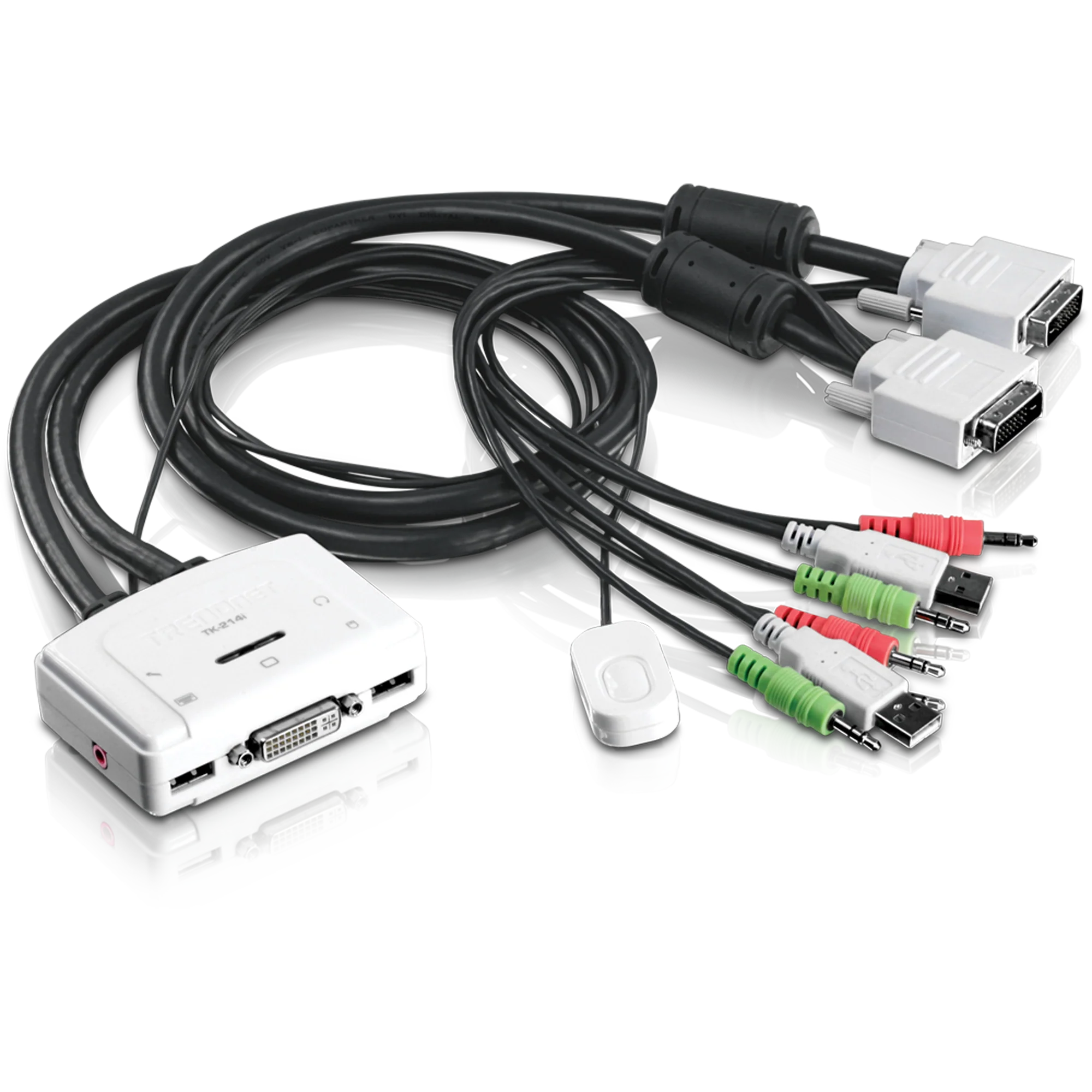 TRENDnet TK-214i 2-Port DVI Audio KVM Switch