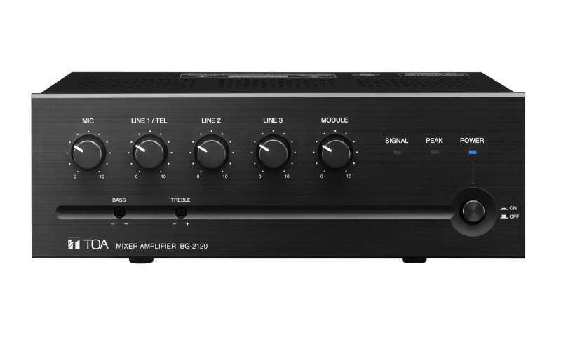 TOA Electronics BG‑2035 Mixer Amplifier – 35W, 5‑Input Commercial BGM/Paging Amplifier