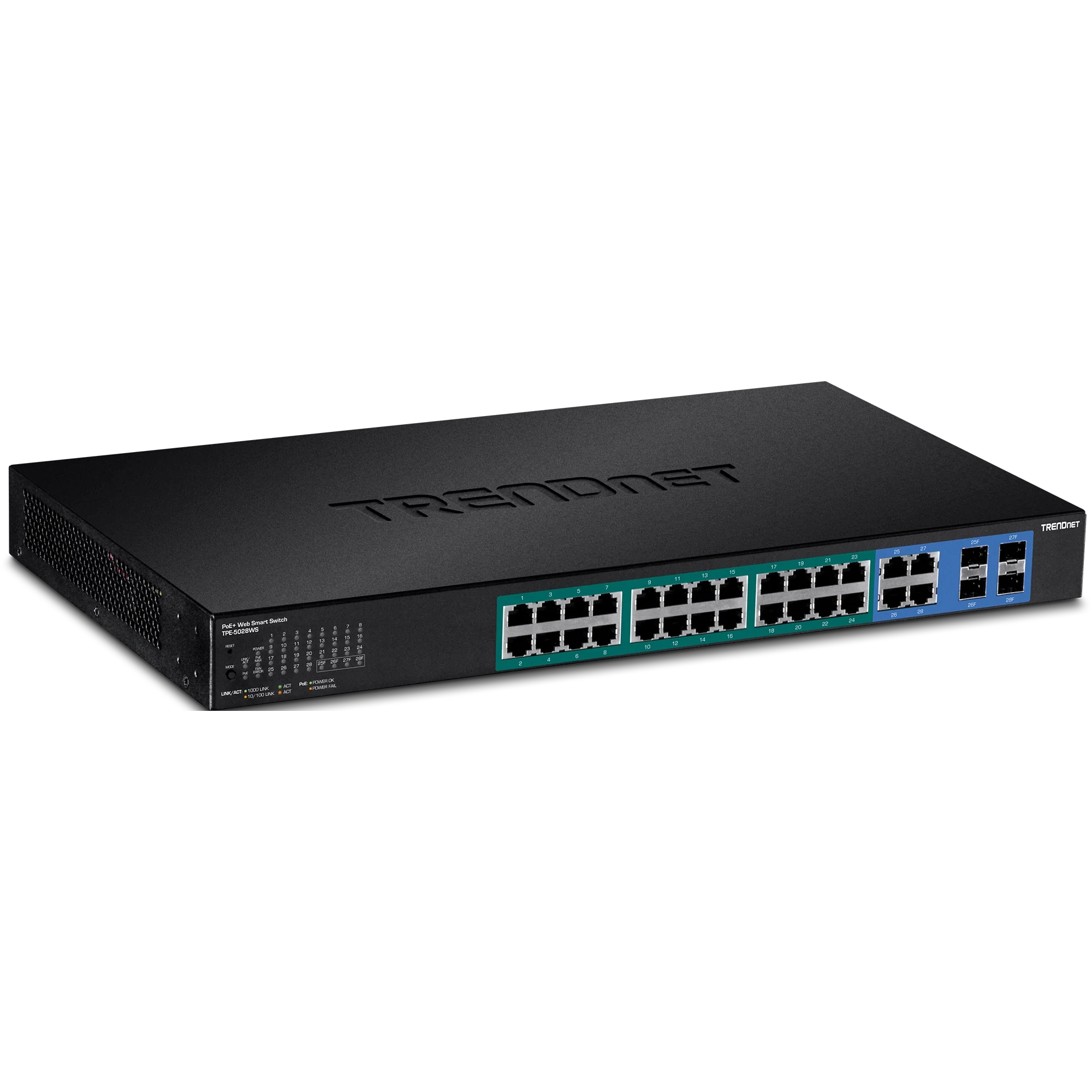 TRENDnet TPE-5028WS 28-Port Gigabit Web Smart  PoE+ Switch (370W)