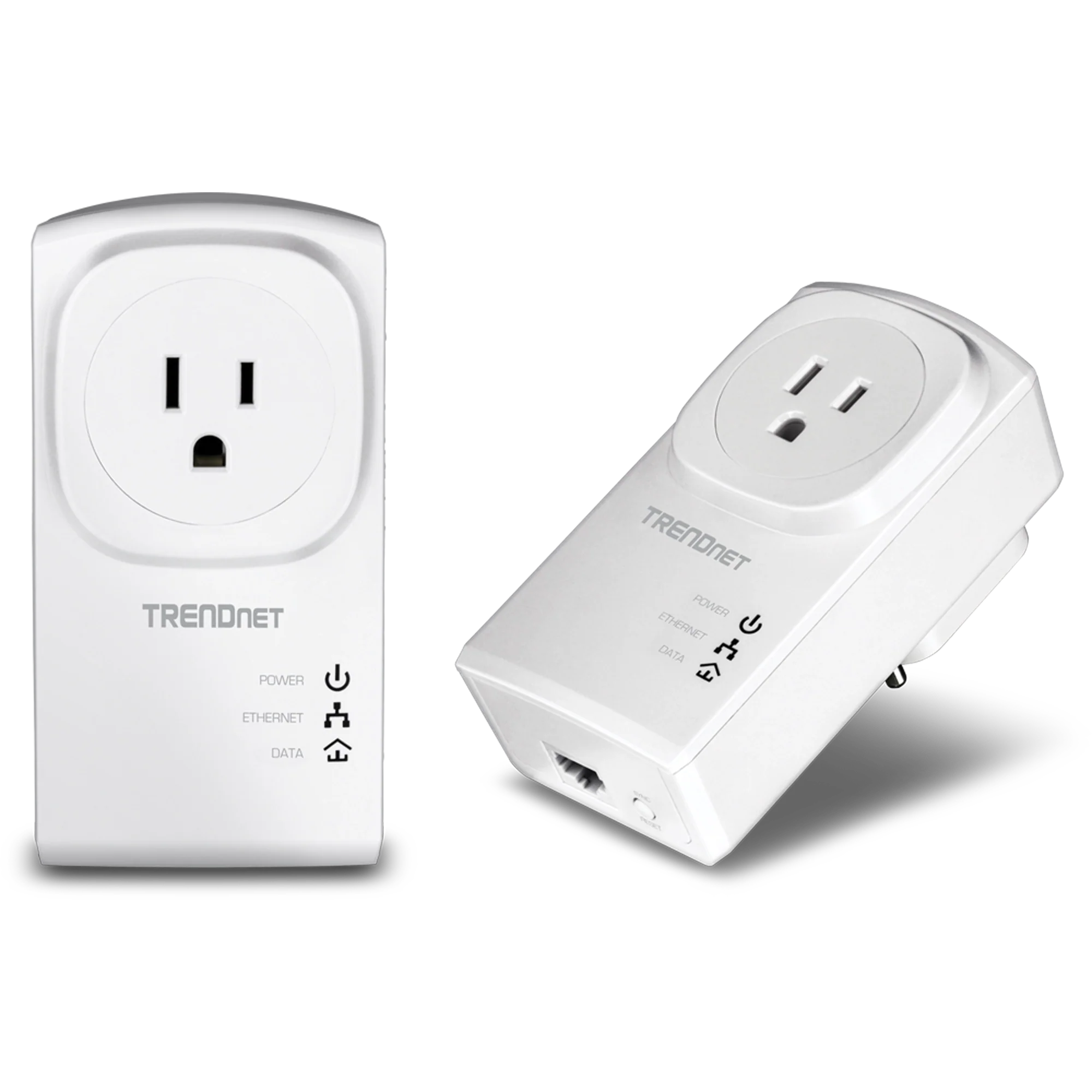 TRENDnet TPL-407E2K 500 AV Compact Powerline Adapter Kit /w Pass Through