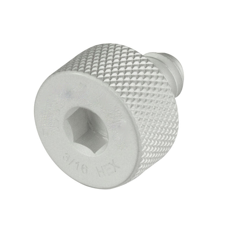 T-TS25HV - 3/16" Hex-Locking Thumbscrew, 1/4"-20 Thread, Vacuum Compatible