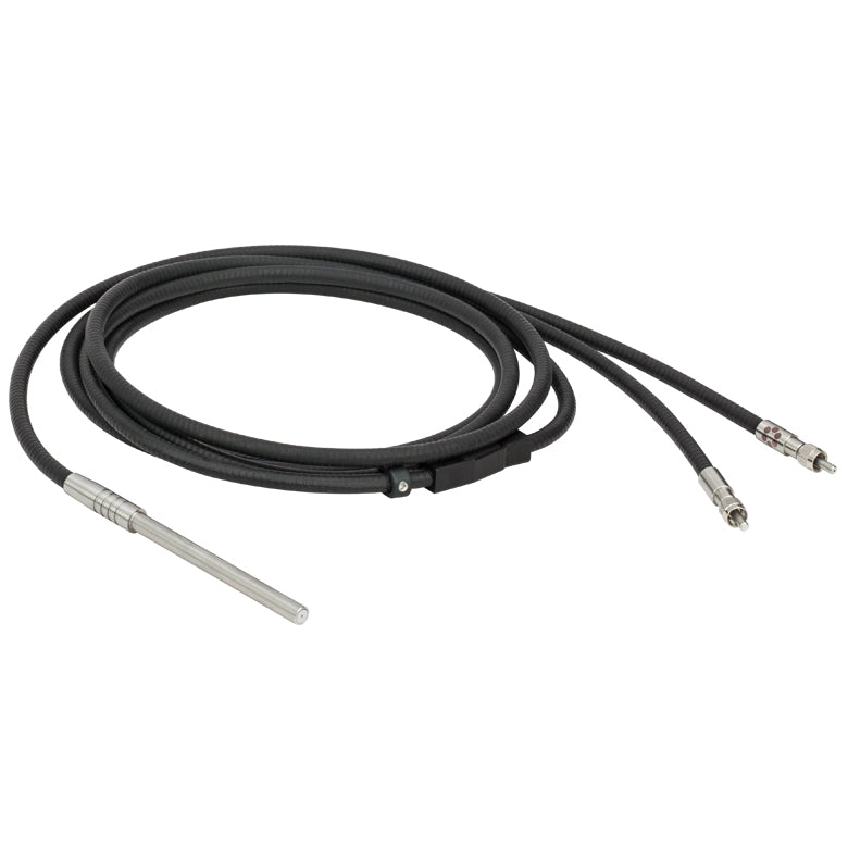 T-RP23 - Reflection Probe with Round Leg, Ø200 µm, Low-OH (400 - 2400 nm), SMA to Ø1/4" Probe, 2 m Long