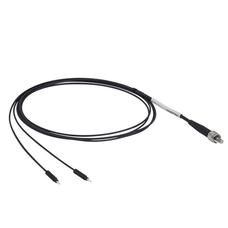 TH-BFYF1LS01 - Bifurcated Fiber Bundle, Ø200 µm Core, 0.22 NA, SMA905 to Ø2.5 mm Ferrules, 1 m Long